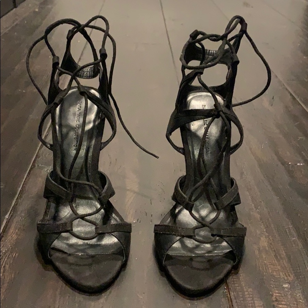ZARA lace up heels!